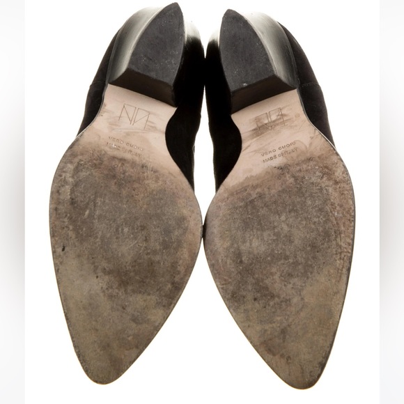 Tamara Mellon Black Suede Ankle Sock Boots - Picture 4 of 7